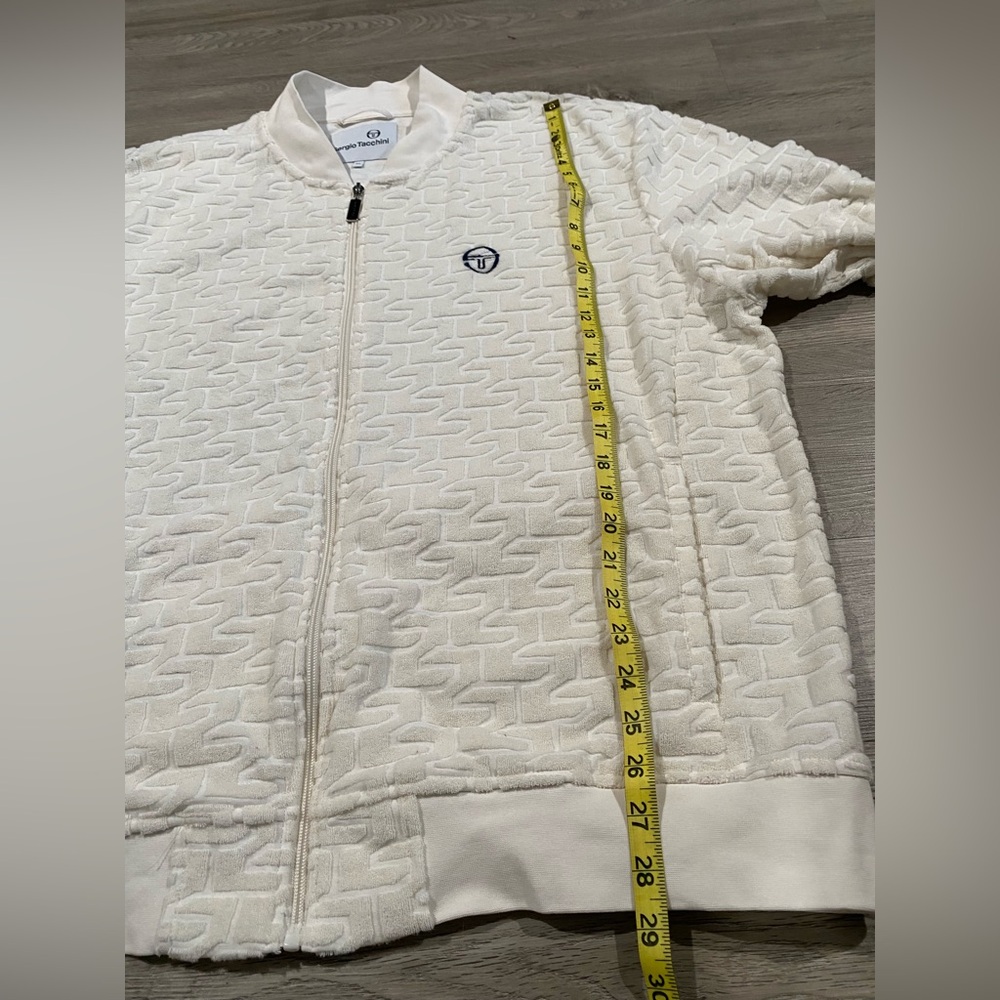 Sergio Tacchini Livata Logo Jacquard Cotton Blend‎ French Terry Cloth 3XL - Picture 8 of 10